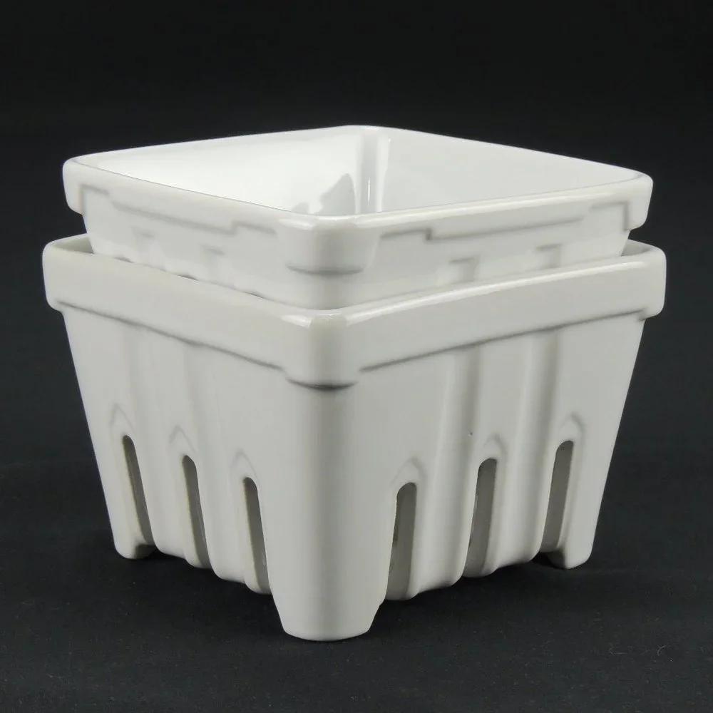 Sur la Table White Berry Basket Set
